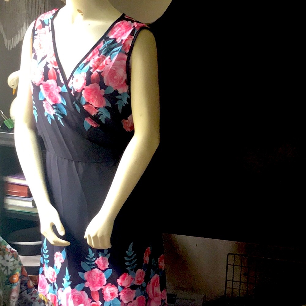 Rosegal  floral print wrapped dress size 4X